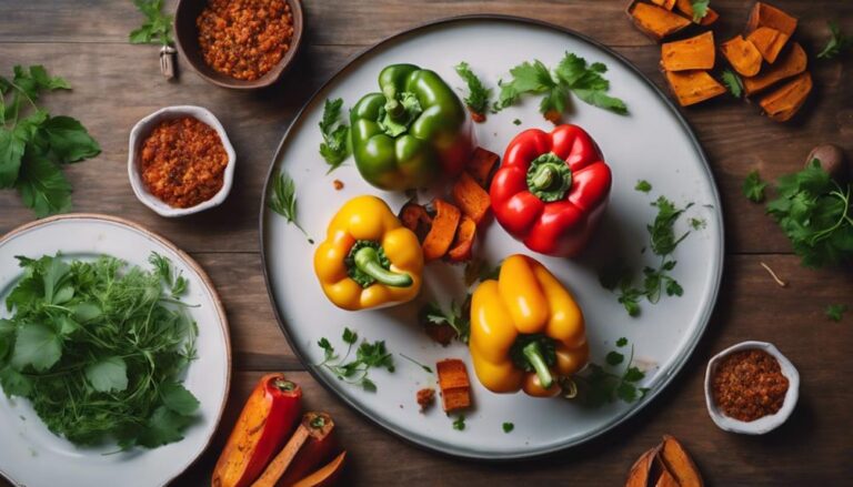 Dinner Sous Vide Stuffed Bell Peppers With Ground Turkey for the AIP Diet