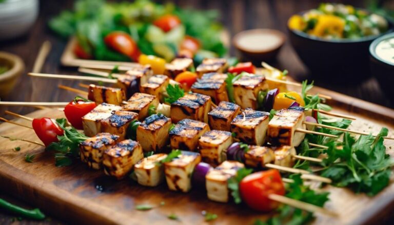 Special Sous Vide Garlic and Herb Tofu Skewers for the AIP Diet