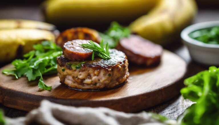 Breakfast Sous Vide Turkey Sausage and Plantain Patties for the AIP Diet