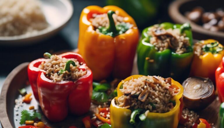 Sous Vide Asian Heritage Stuffed Peppers With Brown Rice and Veggies