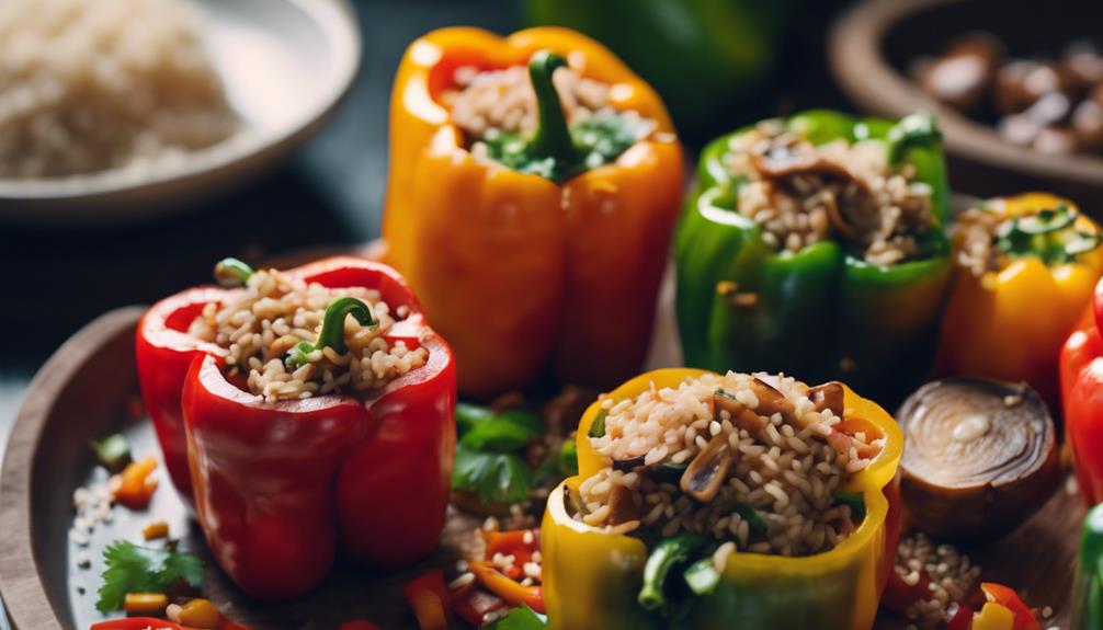 asian stuffed pepper recipe