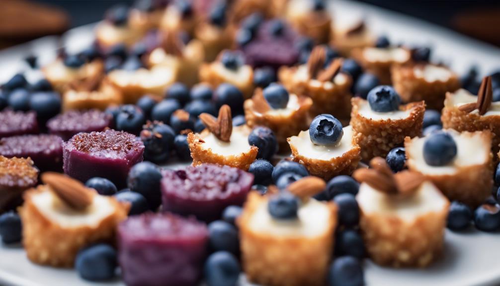 blueberry treats with flair