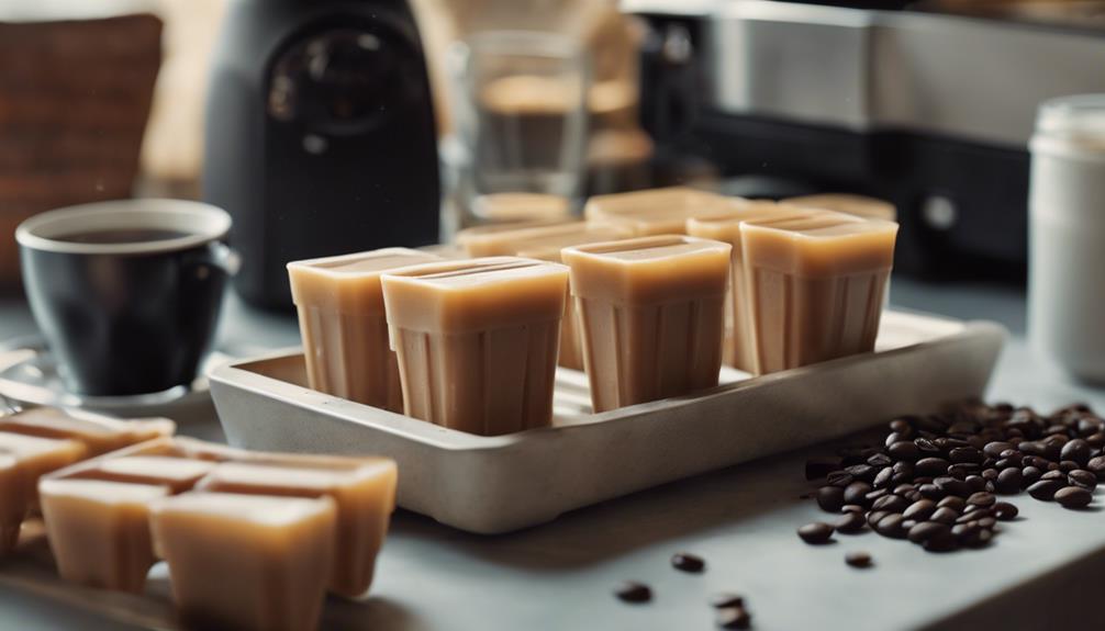 breakfast popsicles with coffee