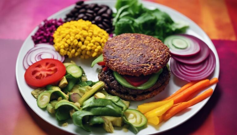 Sous Vide Red Beet and Black Bean Burgers for a 7-Day Color Diet Dinner