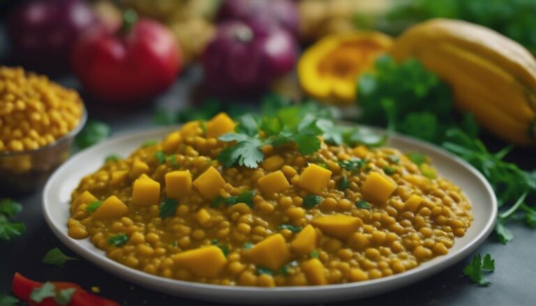 Sous Vide Yellow Lentil and Squash Curry for a 7-Day Color Diet Lunch