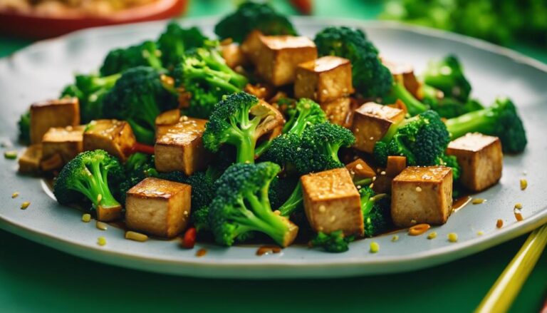 Sous Vide Green Broccoli and Tofu Stir-Fry for a 7-Day Color Diet Dinner