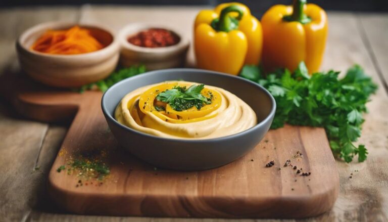 Sous Vide Yellow Bell Pepper and Hummus for a 7-Day Color Diet Snack