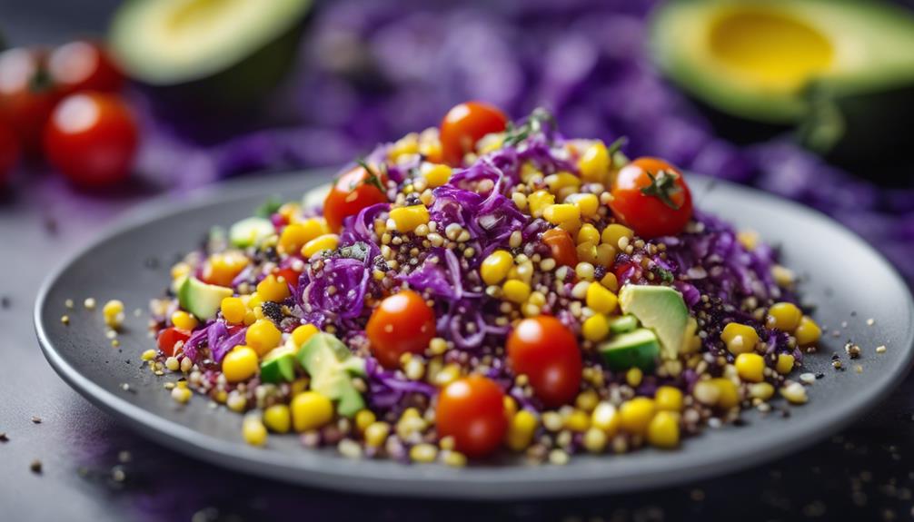 colorful diet lunch idea