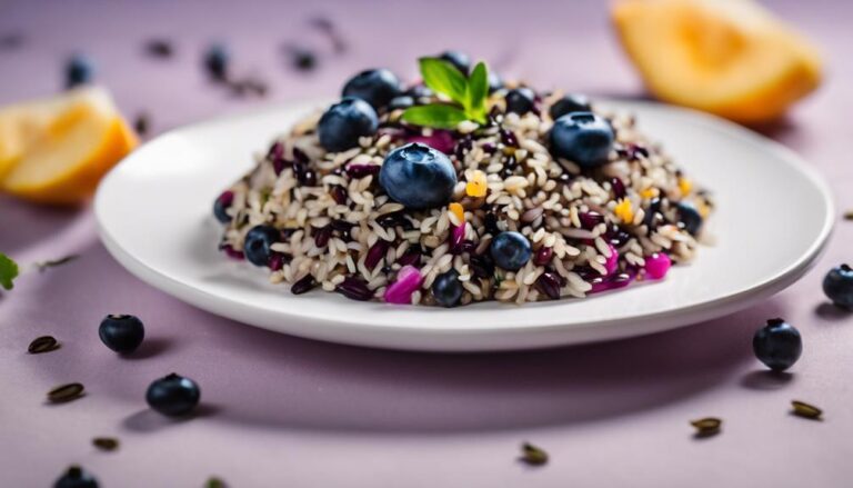 Sous Vide Blueberry and Wild Rice Pilaf on the 7-Day Color Diet