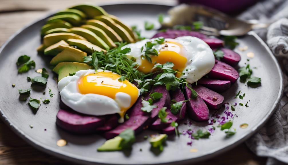 colorful sous vide breakfast