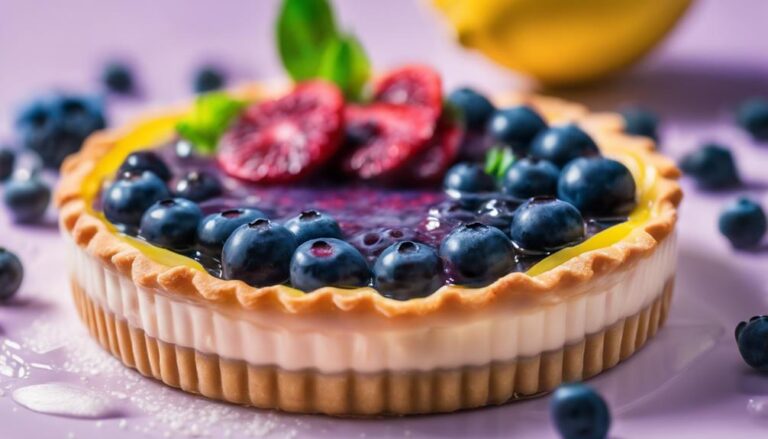 Sous Vide Blueberry and Lemon Tart: A 7-Day Color Diet Dessert