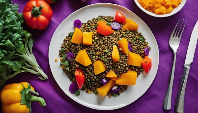 Sous Vide Orange Butternut Squash and Lentil Salad for a 7-Day Color Diet Lunch