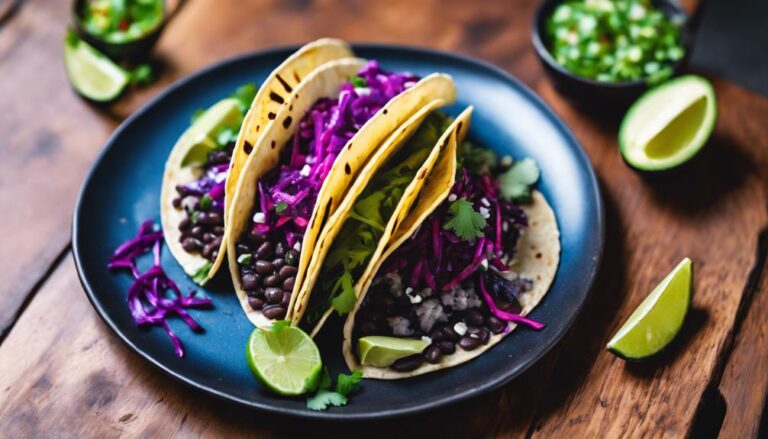 Sous Vide Blue Corn and Black Bean Tacos: A 7-Day Color Diet Dinner