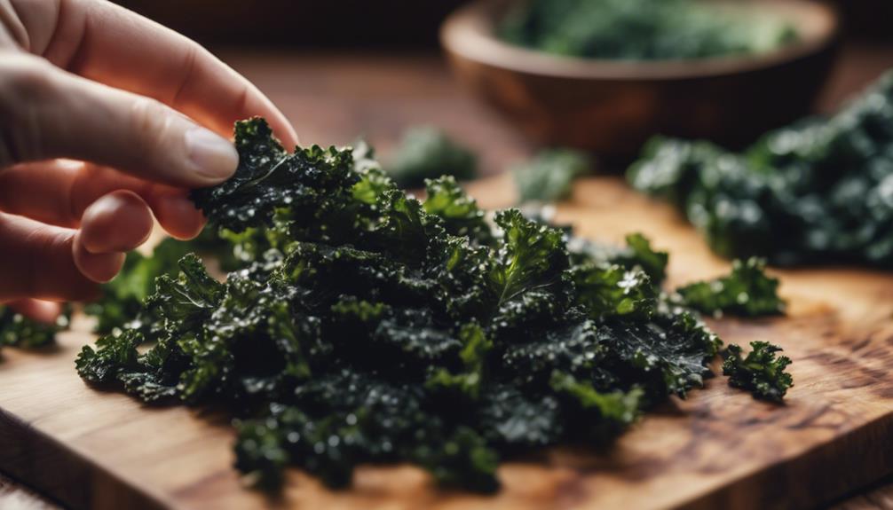 crispy oven baked kale