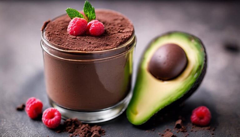 Dessert Sous Vide Dark Chocolate Avocado Mousse for the 80/20 Diet