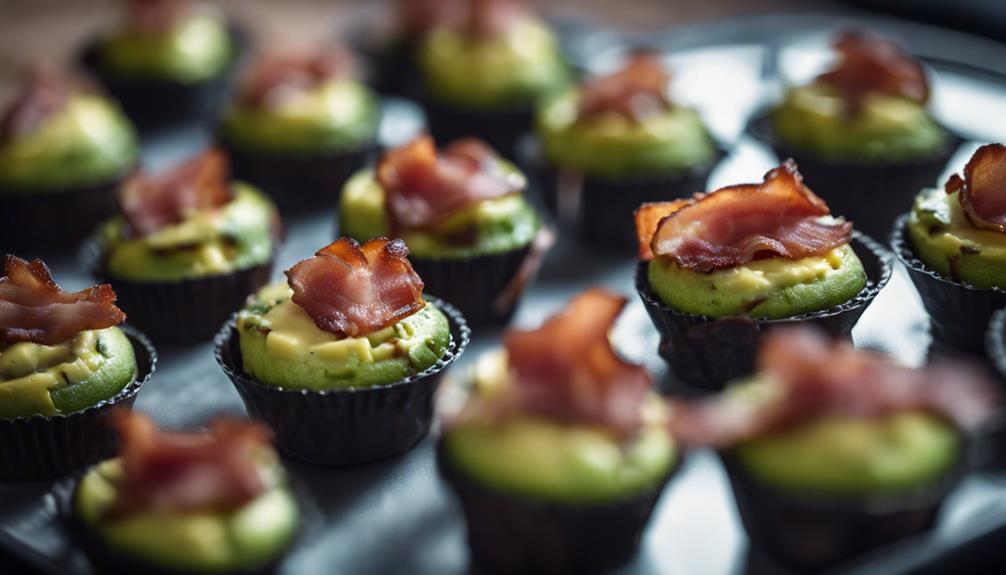 delicious avocado and bacon