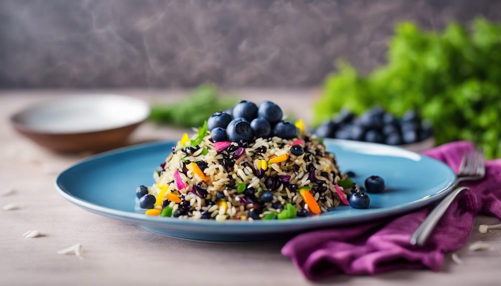 delicious blueberry pilaf dish