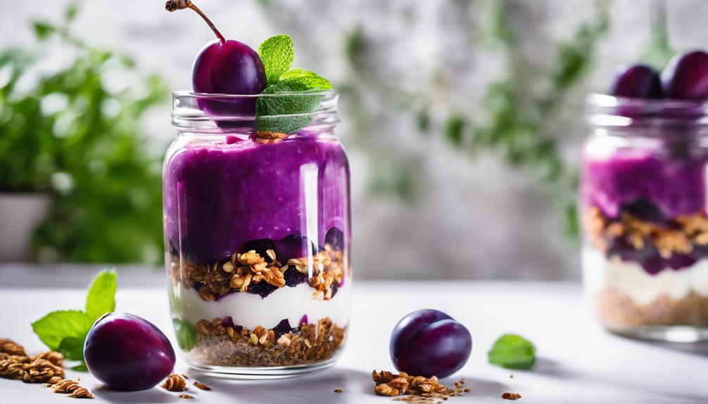 delicious plum parfait ideas