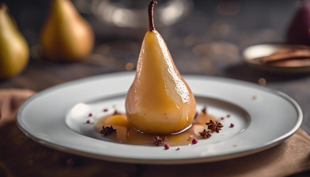 delicious poached pear dishes