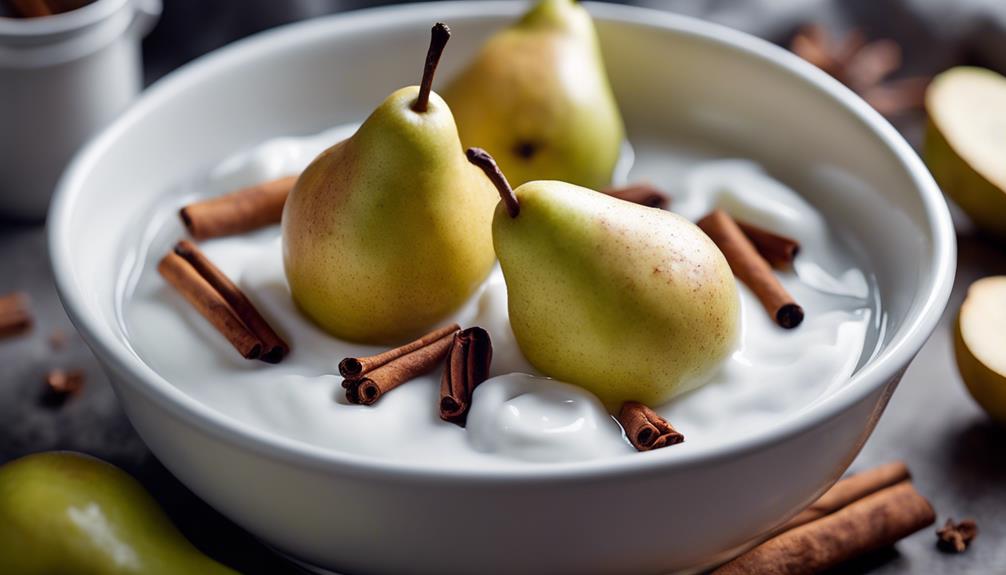 delicious sous vide pears