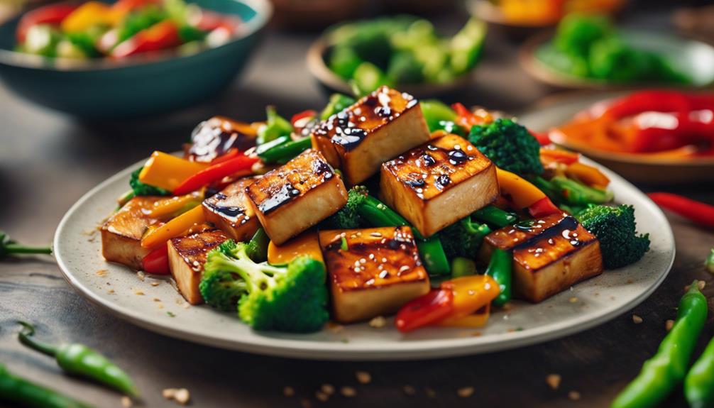 delicious tofu stir fry dish