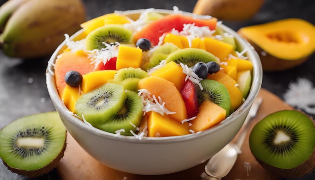 delicious tropical fruit mix