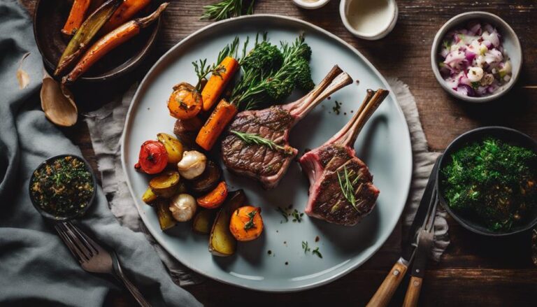 Dinner Sous Vide Garlic and Herb Lamb Chops for the AIP Diet