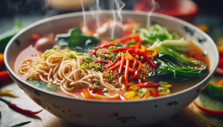 Sous Vide Spicy Noodle Soup With Vegetables: a Warming Lunch