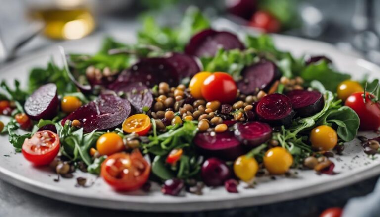 Salad Sous Vide Lentil and Beetroot Salad for the French Diet