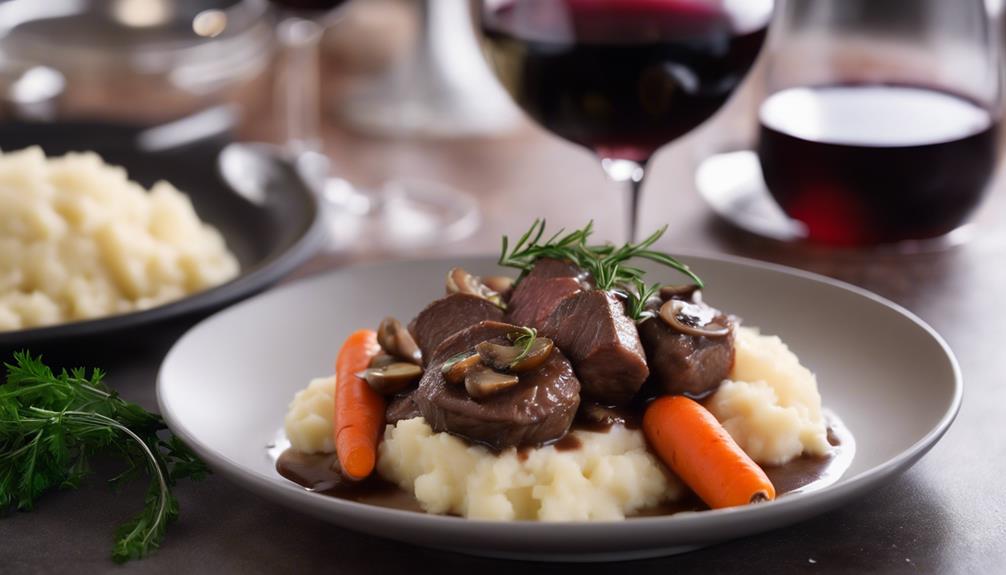 french inspired beef dinner