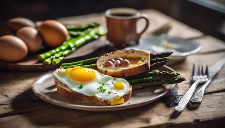 Breakfast Sous Vide Egg and Asparagus Tartine for the French Diet