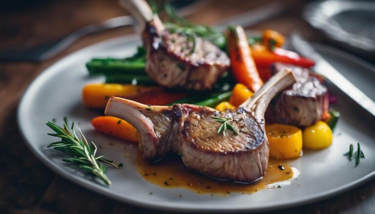 Dinner Sous Vide Lamb Chops With Rosemary for the French Diet