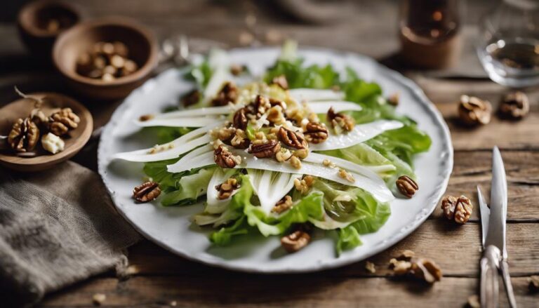 Salad Sous Vide Endive and Walnut Salad for the French Diet