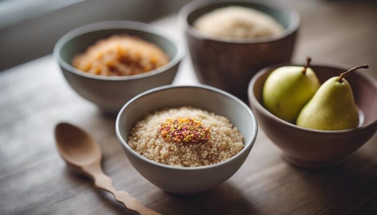 Sous Vide Pear and Quinoa Purees for a Baby Food Diet Breakfast