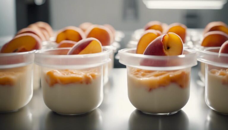 Sous Vide Peach and Cream Purees for a Baby Food Diet Dessert