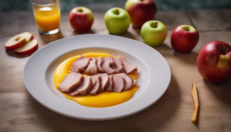 Sous Vide Pork and Apple Purees for a Baby Food Diet Dinner