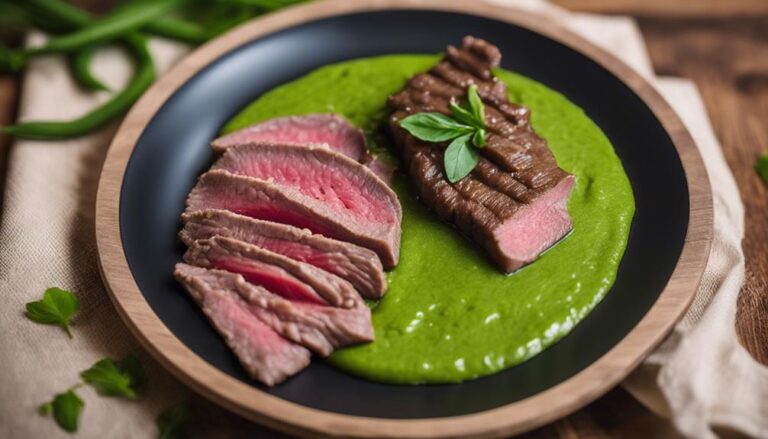 Sous Vide Beef and Green Bean Purees for a Baby Food Diet Lunch