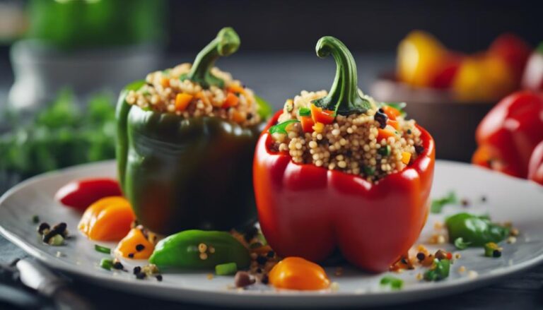 Dinner Sous Vide Stuffed Bell Peppers With Quinoa for Mesomorphs