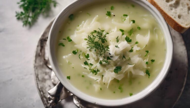 Sous Vide Creamy Cabbage and Garlic Dinner Soup for the Cabbage Soup Diet