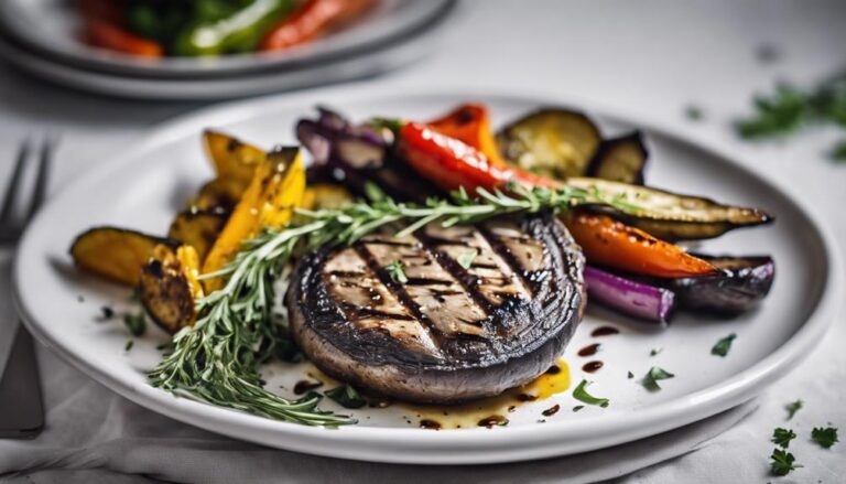 Special Sous Vide Grilled Portobello Mushrooms for the Noom Diet