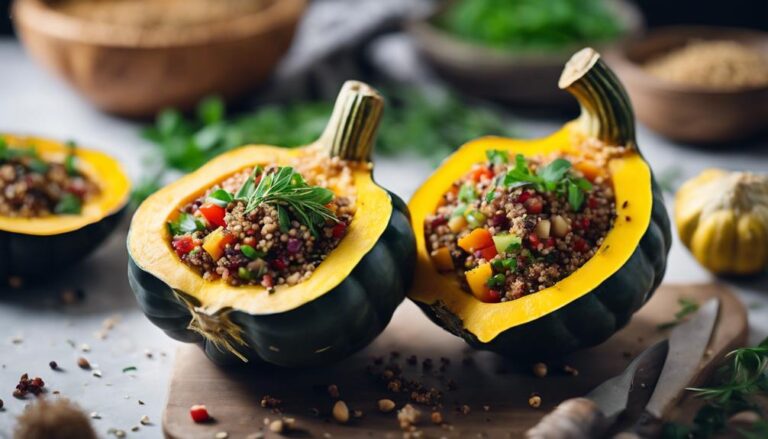 Special Sous Vide Quinoa Stuffed Acorn Squash for the 17 Day Diet