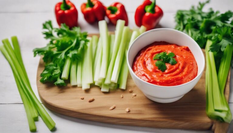 Snack Sous Vide Roasted Red Pepper Dip With Celery for the Scandi Sense Diet