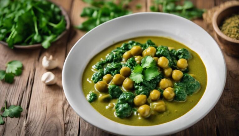 Eco-Atkins Dinner Delight: Sous Vide Chickpea and Spinach Curry