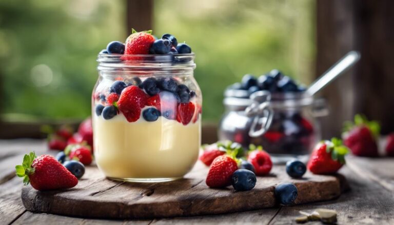 Dessert Sous Vide Vanilla Custard With Fresh Berries for the French Diet