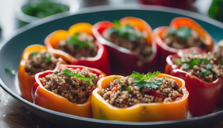 Keto 2.0 Dinner Sous Vide Stuffed Bell Peppers With Quinoa