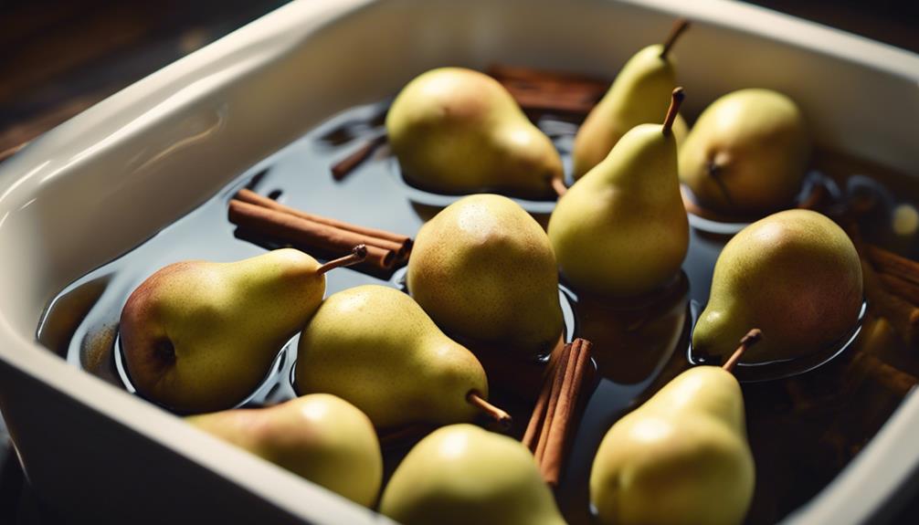 gourmet sous vide pears