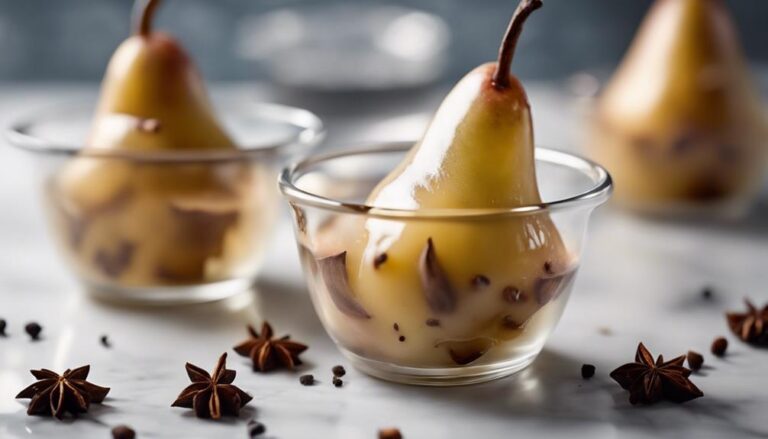 Dessert Sous Vide Poached Pears With Greek Yogurt for the Supercarb Diet