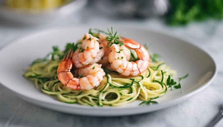 Dinner Sous Vide Shrimp Scampi With Zoodles for the Best Life Diet