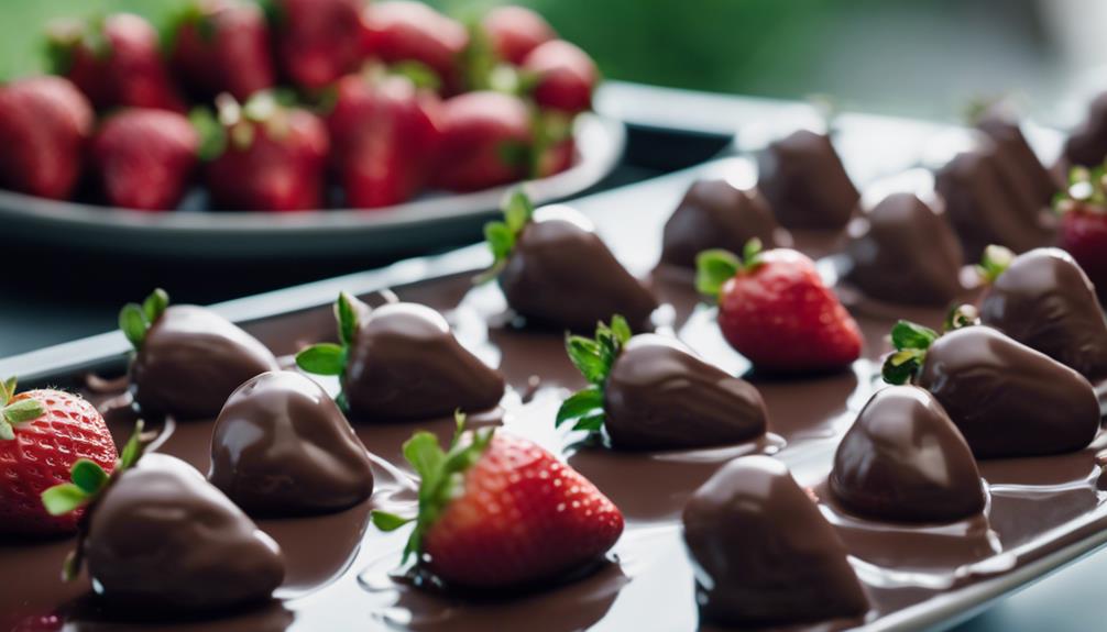 gourmet strawberries in chocolate