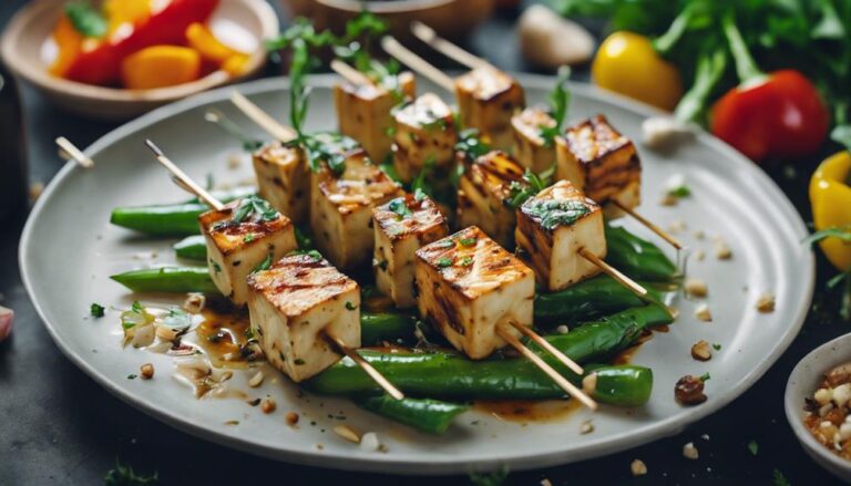 Special Sous Vide Garlic and Herb Tofu Skewers for the Nourish and Glow Diet